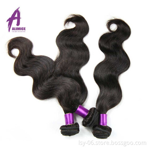 Double drawn Factory vendor Malaysian Virgin Remy hair extension human hair